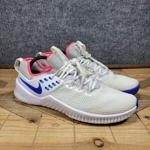 Nike Free Metcon Mens Size 12 White Athletic Running Shoes Sneakers AH8141-140
